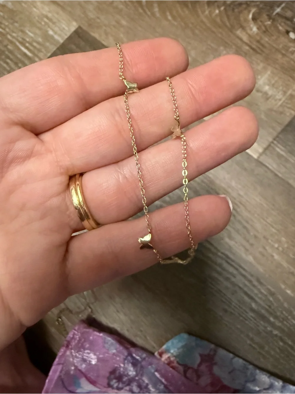 Super Dainty Butterfly Gold Necklace